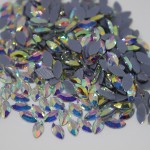 K9 Glass Crystal Loose Rhinestones Hotfix Flat Top Rectangle Shape Iron-on Rhinestones for DIY Crafts and Decoration